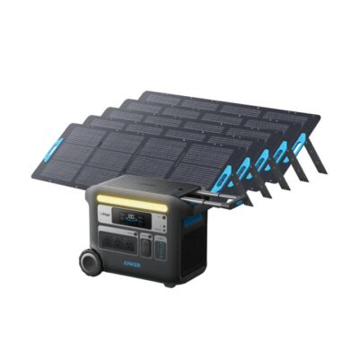 Anker SOLIX F2000 Solar Generator + 100W Solar Panel