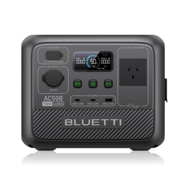 Bluetti AC50B+PV60F | 700W, 448Wh, 60W Solar Kit