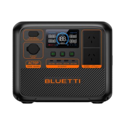 Bluetti AC70P+PV120D | 1000W, 864Wh, 120W Solar Kit