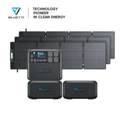 Bluetti AC200MAX+2*B230+3*SP200L | 2200W, 6144Wh, 600W Solar Kit