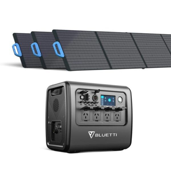 Bluetti EB200P+2*PV350 | 2200W, 2048Wh, 700W Solar Kit