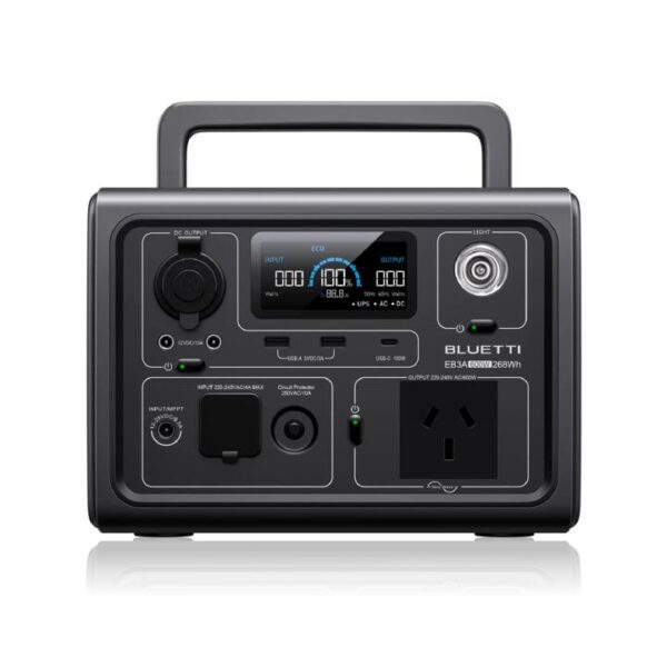 Bluetti EB3A+B80 | 600W, 1074Wh Power Kit, w/ Aviation Plug to DC7909 Cable