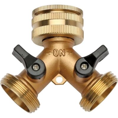 Hoselink 2-Way Brass Tap Adapter