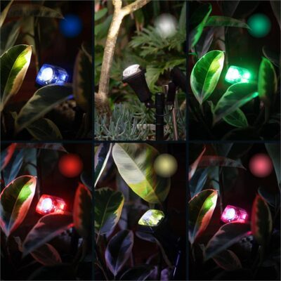 Hoselink Multi-coloured Solar Garden Spot Light 5LED