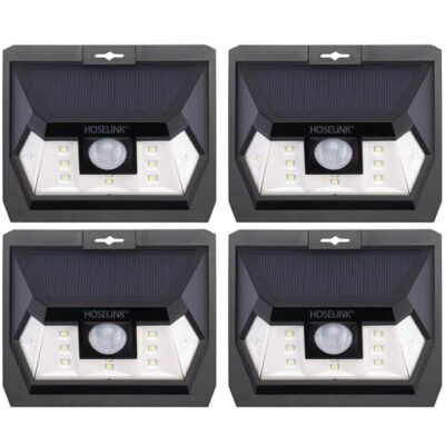 Hoselink Wide Angle Solar Wall Light with Sensor 18LED - 4 Pack (DISCONTINUED)