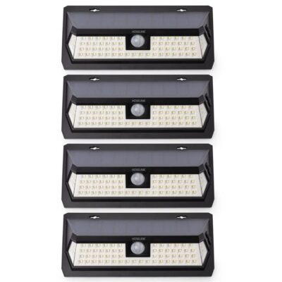 Hoselink Wide Angle Solar Wall Light with Sensor 62LED - 4 Pack (DISCONTINUED)