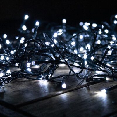 Hoselink Cool White Solar Garden Fairy Party Lights 150 LEDs 16.5m