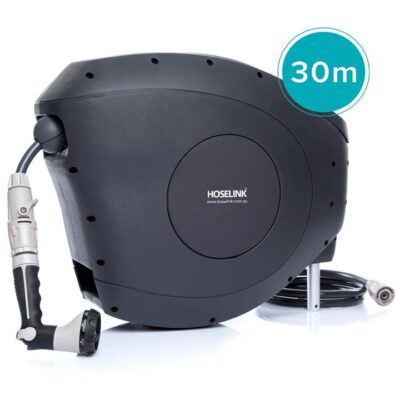Hoselink 30m Retractable Hose Reel - Charcoal