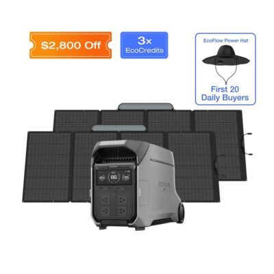 EcoFlow EcoFlow DELTA Pro 3 Solar Generator (PV400W)