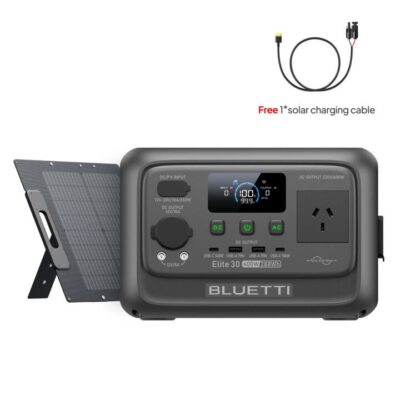 Bluetti Elite 30 V2+120W | 600W, 288Wh, 120W Solar Kit