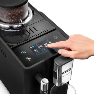 De'Longhi Rivelia with Steam Wand Onyx Black Automatic Coffee Machine