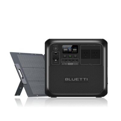 Bluetti BLUETTI AC180 Solar Generator | 1,800W 1,152Wh AC180+100W Solar | 1800W, 1152Wh, 100W Solar Kit