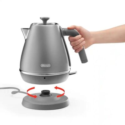 Delonghi Distinta Perla Kettle Silver