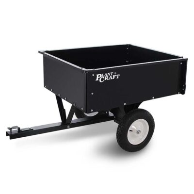 PLANTCRAFT 270kg Capacity Metal Dump Cart, for Ride on Mower