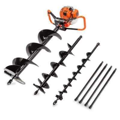 BAUMR-AG Post Hole Digger 88CC Posthole Earth Auger Fence Borer Petrol Drill Bit