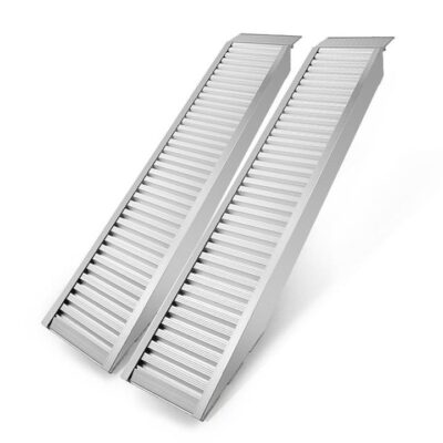BULLET Pair of 1.6m Aluminium Loading Ramps, 4050kg capacity