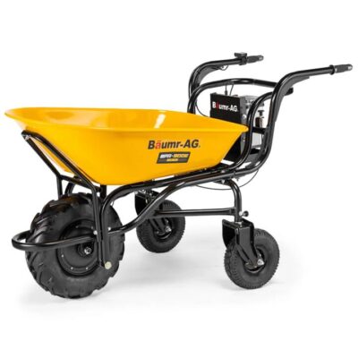PRE-ORDER BAUMR-AG 40V Battery Powered Wheelbarrow Motorised Electric, 100L Bucket Volume, 3 Wheel, 260KG, Lifting Bucket