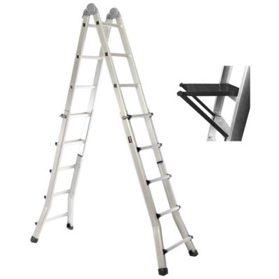 BULLET 5.1m Folding Aluminium Multipurpose Ladder Foldable Collapsible Stairs