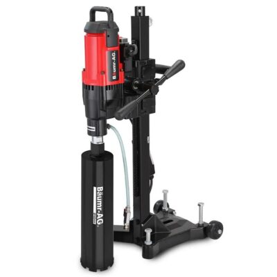 PRE-ORDER BAUMR-AG 3200W 280mm Wet/Dry Core Drill w/ Wheeled Stand & 102mm Bit Combo, for Concrete Coring Hole Drilling