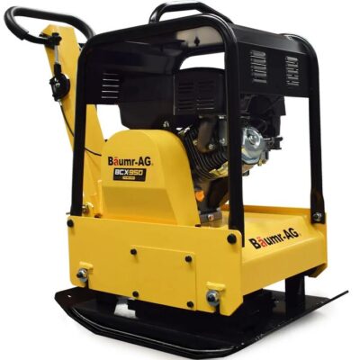BAUMR-AG 185kg Reversible Vibratory Plate Compactor, Commercial 9HP 270cc, 500x700mm, Wheel Kit, for Sand Soil Gravel Asphalt (BCX-950)