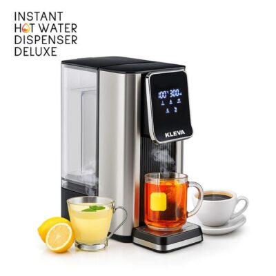 Kleva Instant Hot Water Dispenser Deluxe with Smart Touch Temp & Volume Control
