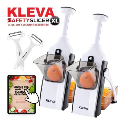 Kleva Safety Slicerâ„¢ï¸ One-Push XL Vegetable Slicer + BONUS Peelers Buy 1 Get 1 FREE + Cooking E-Book