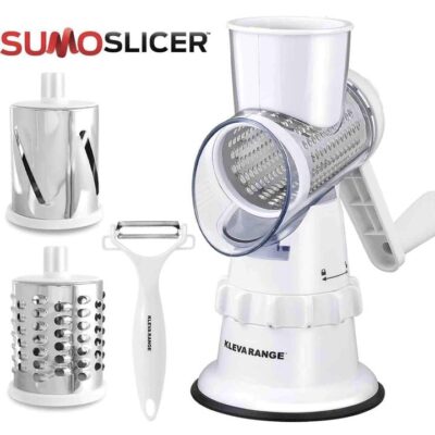 Kleva Sumo Slicer - 3-in-1 Vegetable Slicer, Grater & Shredder