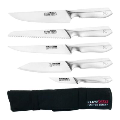 5 Piece Professional KlevaCut Master Series - BONUS Knife Satchel