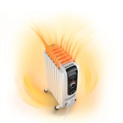 Delonghi Dragon5 Easytronic 1500W Oil Column Heater with Electronic Thermostat